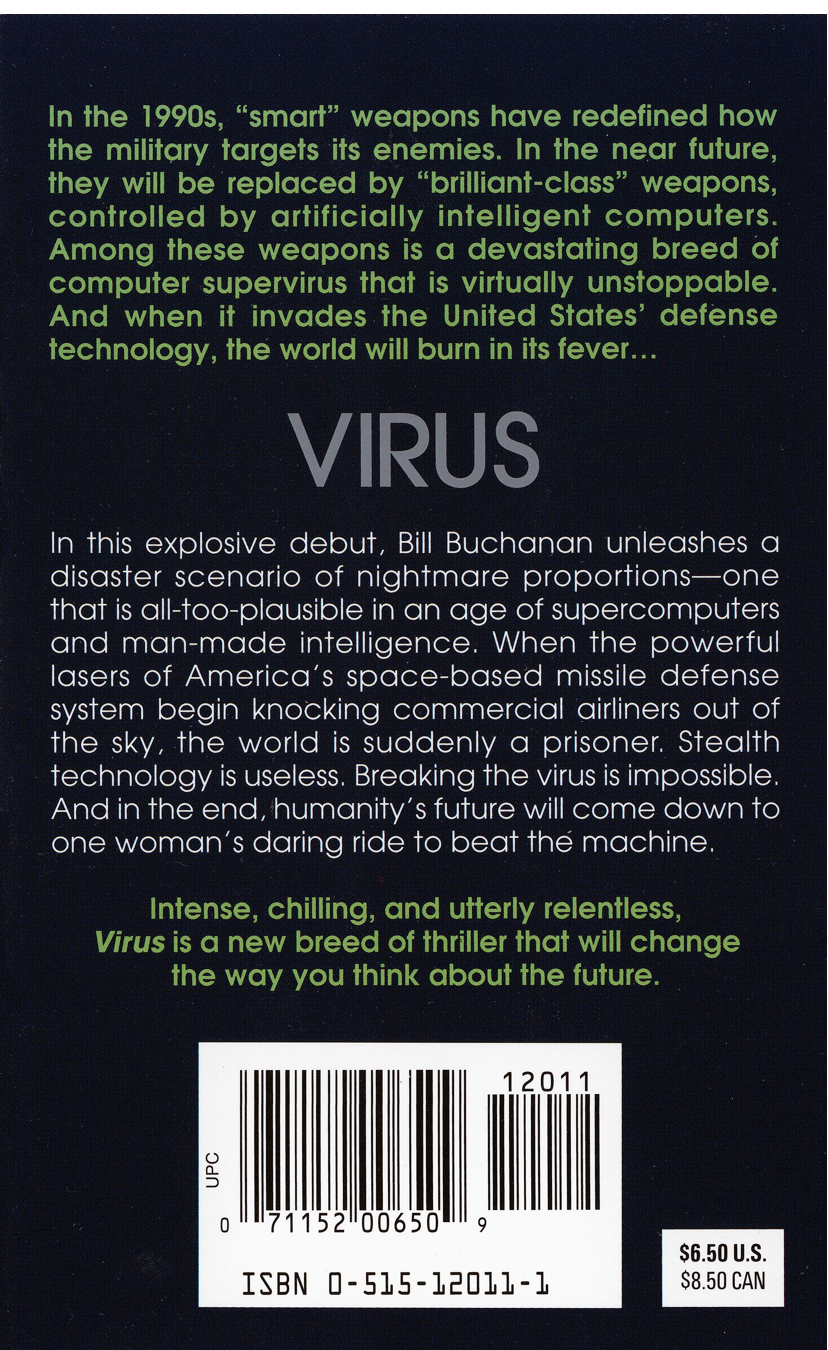 Virus-Back-Cover-Military-TechnoThriller-Novel-by-Bill-Buchanan-ISBN